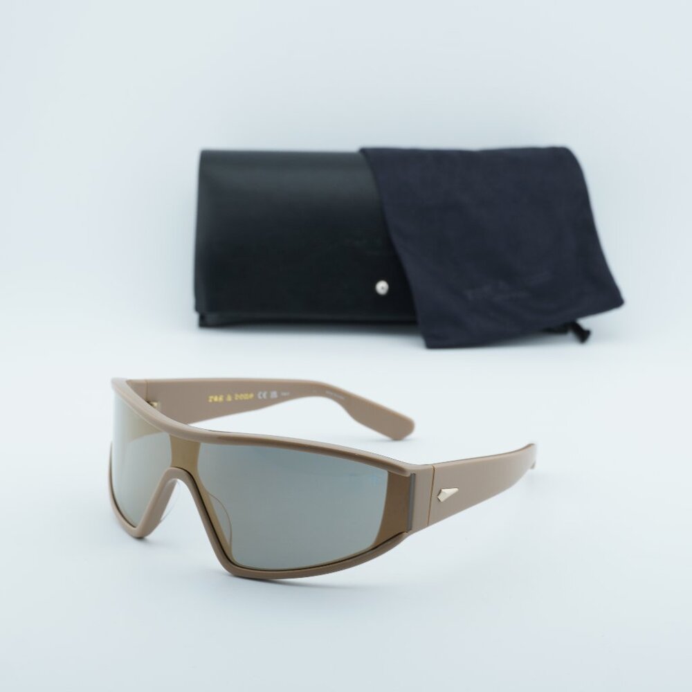 Rag & Bone RNB6003/S 009Q JO Shield Sunglasses - Bronze/Grey Bronze Mirror